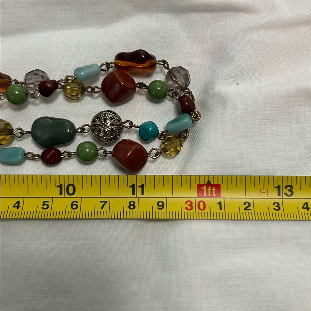 Source Unknown Multi-Color Beaded Double-Strand Necklace - Picture 3 of 5
